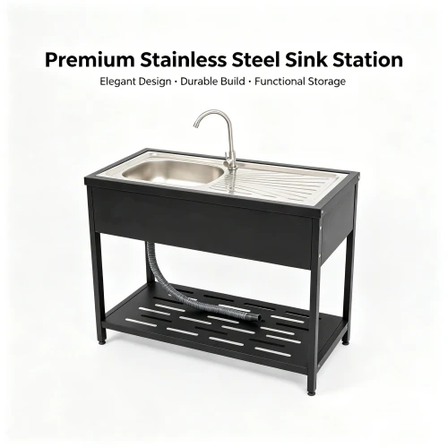 Outdoor Grill Cart Sink factory